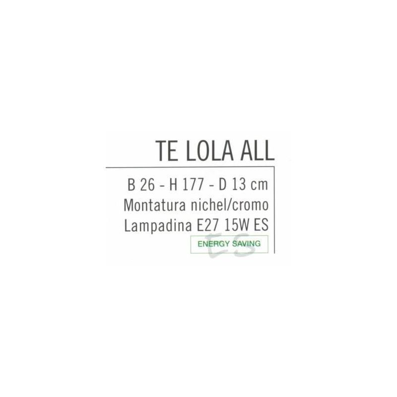 LOLA LAMPADA DA TERRA REGOLABILE CON LAMPADINA LED INCLUSA DIFFUSORE IN 3 COLORI Illuminando - Cristalensi Shop Online