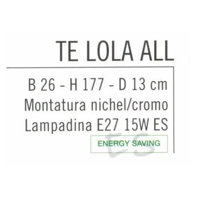 LOLA LAMPADA DA TERRA REGOLABILE CON LAMPADINA LED INCLUSA DIFFUSORE IN 3 COLORI Illuminando - Cristalensi Shop Online