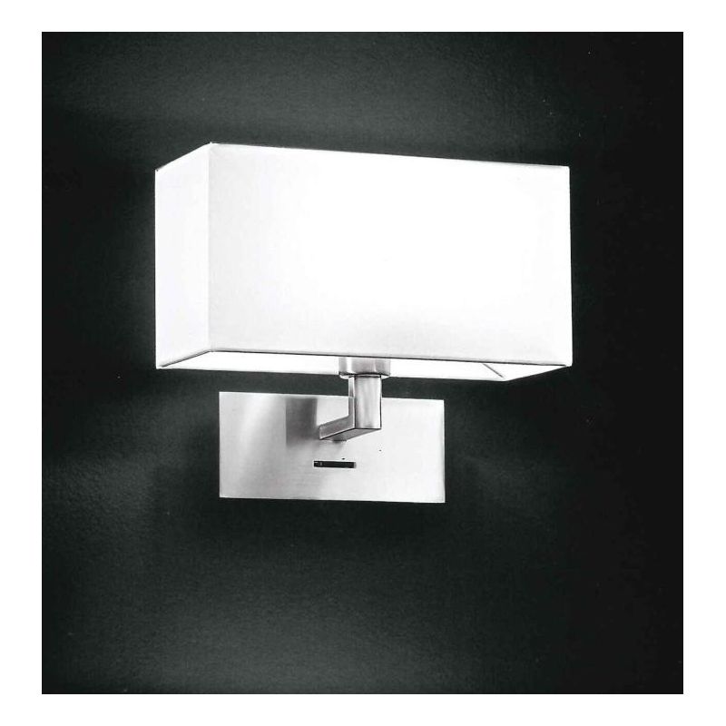 5880 APPLIQUE IN FINITURA CROMO CON PARALUME IN TESSUTO BIANCO Perenz - Cristalensi Shop Online