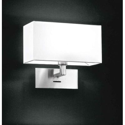 5880 APPLIQUE IN FINITURA CROMO CON PARALUME IN TESSUTO BIANCO Perenz - Cristalensi Shop Online