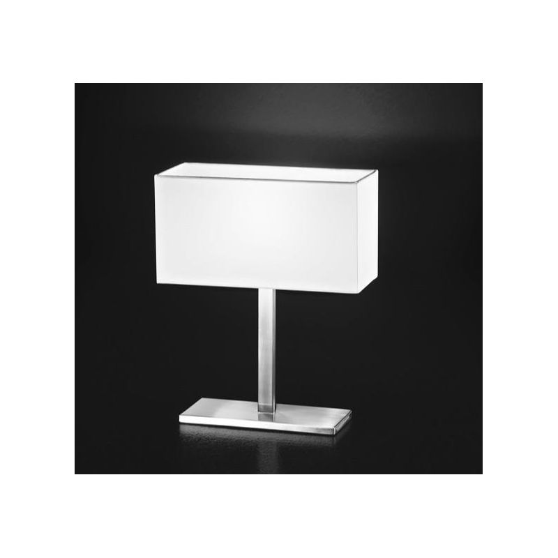 5884 LAMPADA DA TAVOLO IN CROMO SPAZZOLATO CON PARALUME Perenz - Cristalensi Shop Online