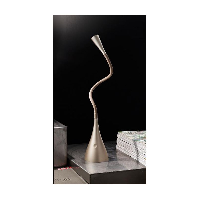 LAMPADA LED DA TAVOLO FLEX DI COLORE BIANCA, NERA, GRIGIO OPACO, ORO OPACO Perenz - Cristalensi Shop Online