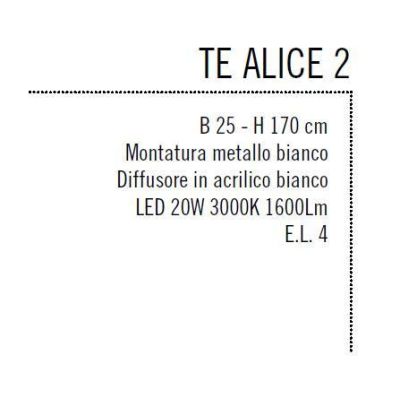 ALICE PIANTANA LAMPADA DA TERRA INTRECCIATA A LED 20W 3000K ACCENSIONE ON-OFF Illuminando - Cristalensi Shop Online