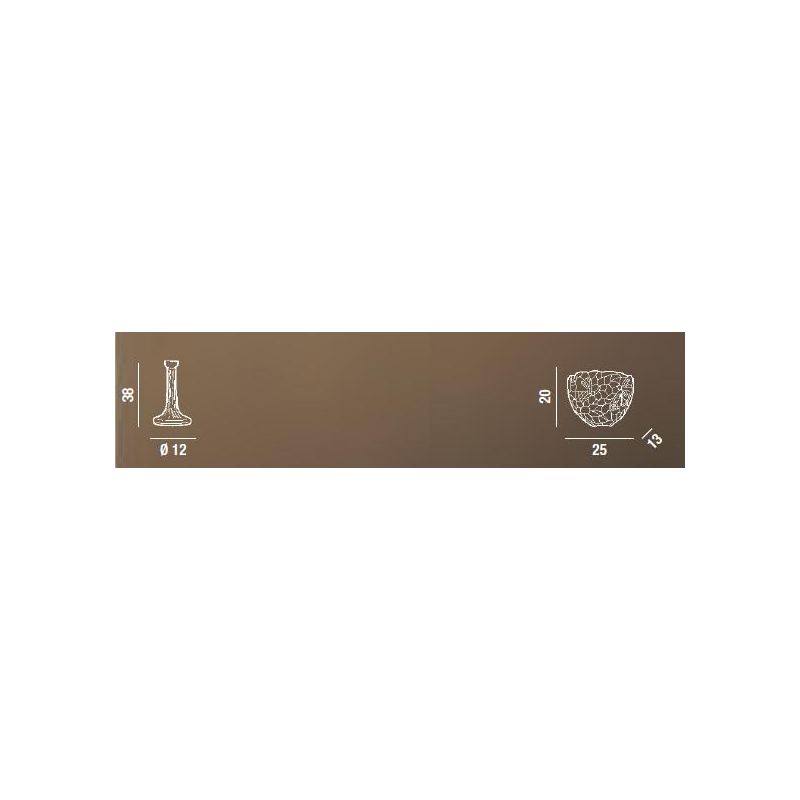B302-T534U LAMPADA DA TAVOLO PICCOLA CON VETRO TIFFANY Perenz - Cristalensi Shop Online