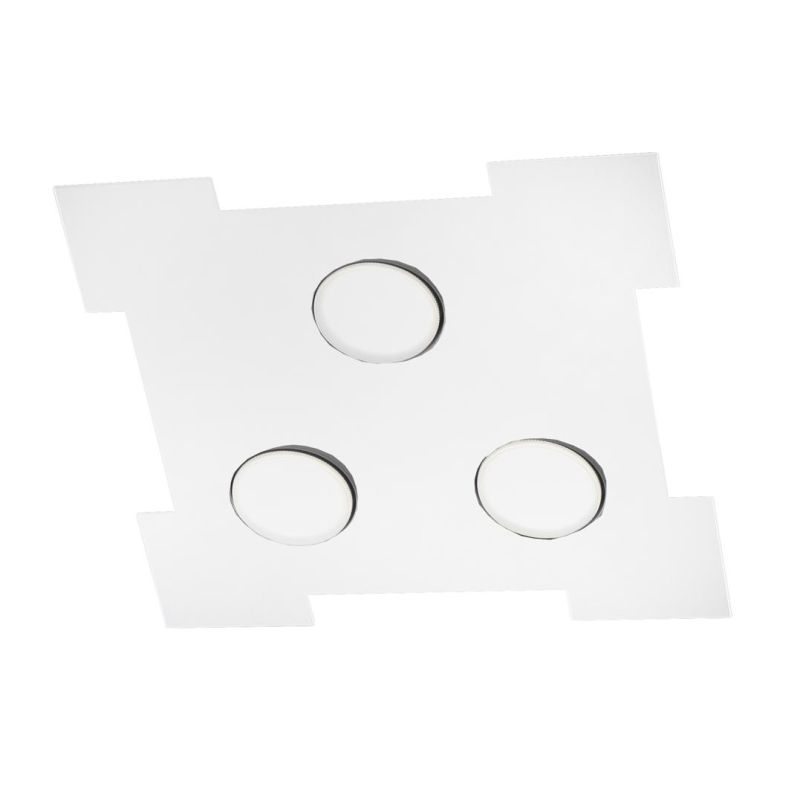ATENE Q35 PLAFONIERA QUADRATA 14 COLORI 35X35 CM LAMPADINE LED ATTACCO GX53 ECONOMICA PROMOINGROSS - Cristalensi Shop Online
