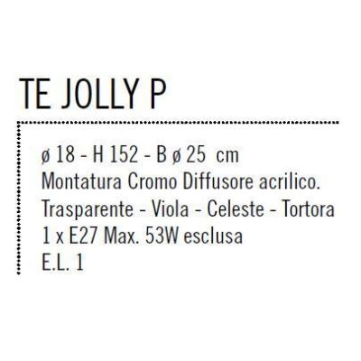 JOLLY PICCOLA LAMPADA DA TERRA CON DIFFUSORE 4 COLORI ECONOMICA DI ILLUMINADO Illuminando - Cristalensi Shop Online