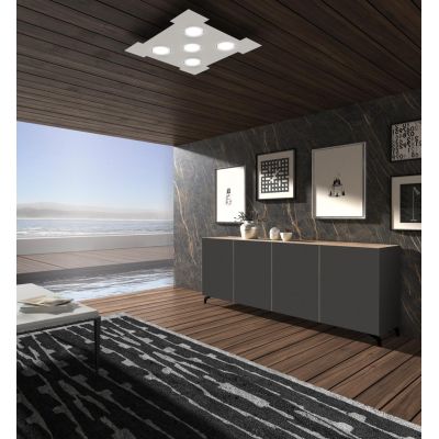 ATENE Q65 LAMPADA DA SOFFITTO 65X65 CM IN 14 COLORI LAMPADINE LED GX53 ECONOMICA PROMOINGROSS - Cristalensi Shop Online