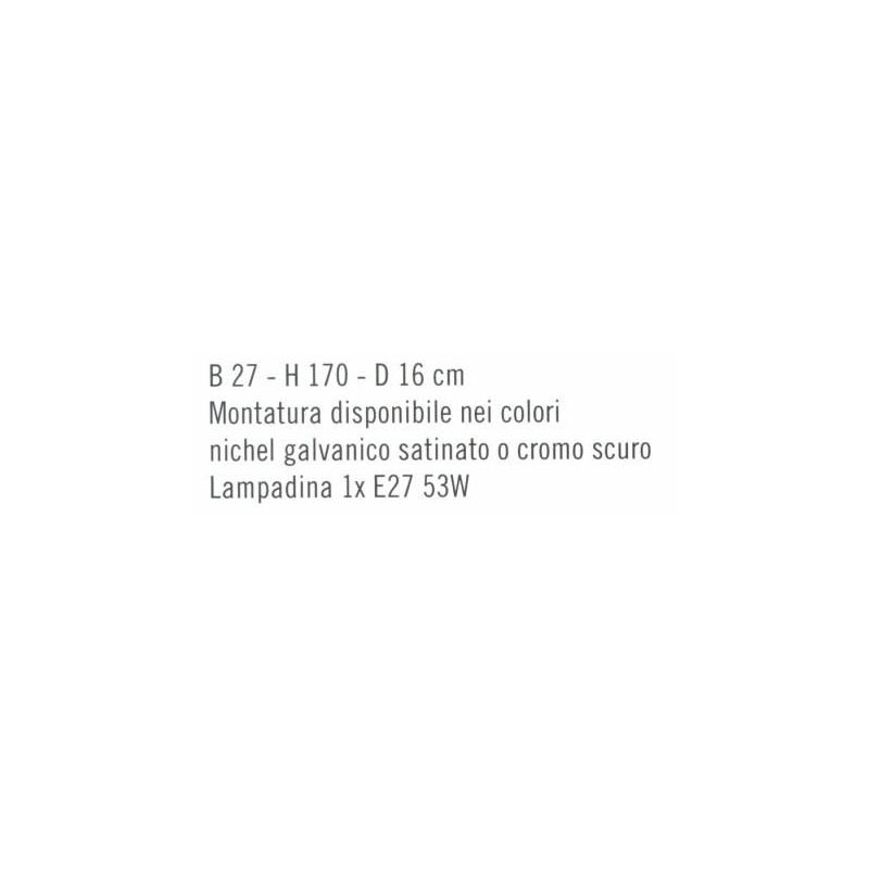 JAZZ TERRA SOFT LAMPADA DA TERRA IN METALLO DUE COLORI CON PARALUME IN PERGAMENA Illuminando - Cristalensi Shop Online