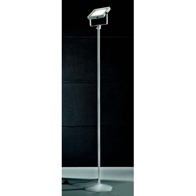 PRATICA LAMPADA DA TERRA LED 30W IN METALLO NERO O BIANCO ECONOMICA Illuminando - Cristalensi Shop Online