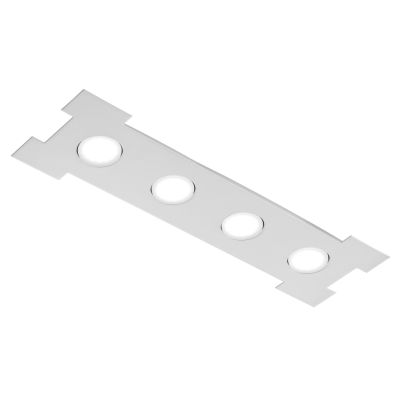 ATENE R70 PLAFONIERA RETTANGOLARE 70X20 CM BIANCA ECONOMICA LAMPADINE LED SOSTITUIBILI PROMOINGROSS - Cristalensi Shop Online