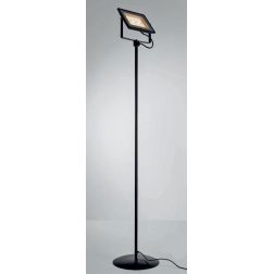 PRATICA LAMPADA DA TERRA LED 30W IN METALLO NERO O BIANCO ECONOMICA Illuminando - Cristalensi Shop Online 2