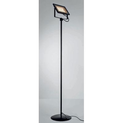 PRATICA LAMPADA DA TERRA LED 30W IN METALLO NERO O BIANCO ECONOMICA Illuminando - Cristalensi Shop Online