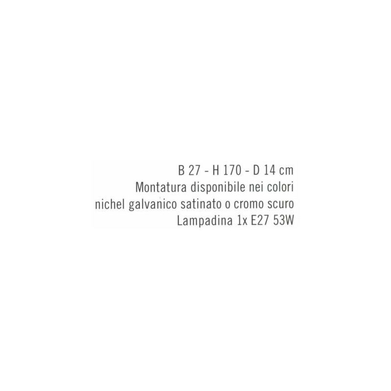 JAZZ LAMPADA DA TERRA DIREZIONABILE IN METALLO NICHEL O CROMO/NERO Illuminando - Cristalensi Shop Online