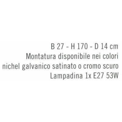 JAZZ LAMPADA DA TERRA DIREZIONABILE IN METALLO NICHEL O CROMO/NERO Illuminando - Cristalensi Shop Online