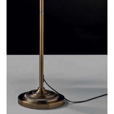 STREET SOFT LAMPADA DA TERRA IN METALLO BRUNITO CON PARALUME IN PERGAMENA CON SNODI Illuminando - Cristalensi Shop Online