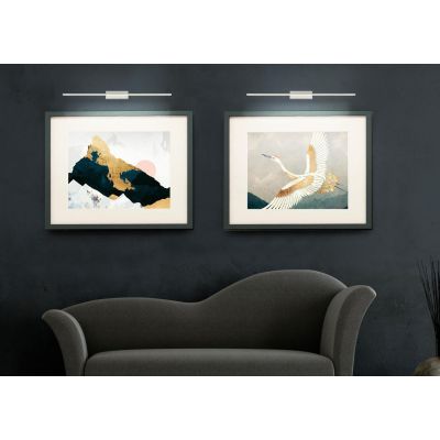 ELEGANCE APPLIQUE BIANCA O CROMO PER SOPRA SPECCHIO QUADRO 16W LED CM 67 PROMOINGROSS - Cristalensi Shop Online