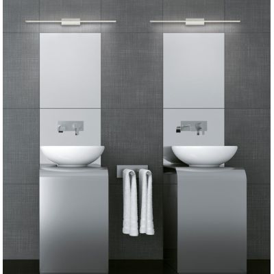 ELEGANCE APPLIQUE CROMO LUCIDO O BIANCA PER SOPRA SPECCHIO QUADRO LED 20W LED CM 83,4 MODERNA PROMOINGROSS - Cristalensi Shop On