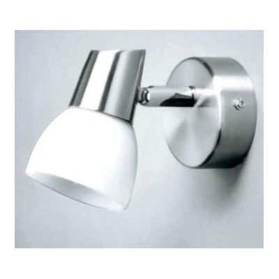 ARES 1 FARETTO SPOT ORIENTABILE IN METALLO FINITURA NICHEL CON DIFFUSORE IN VETRO Illuminando - Cristalensi Shop Online