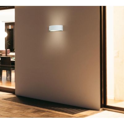 LENTE APPLIQUE ESTERNO ANTRACITE BIANCO O GRIGIO IP54 MODERNO LAMPADINA LED SOSTITUIBILE PROMOINGROSS - Cristalensi Shop Online