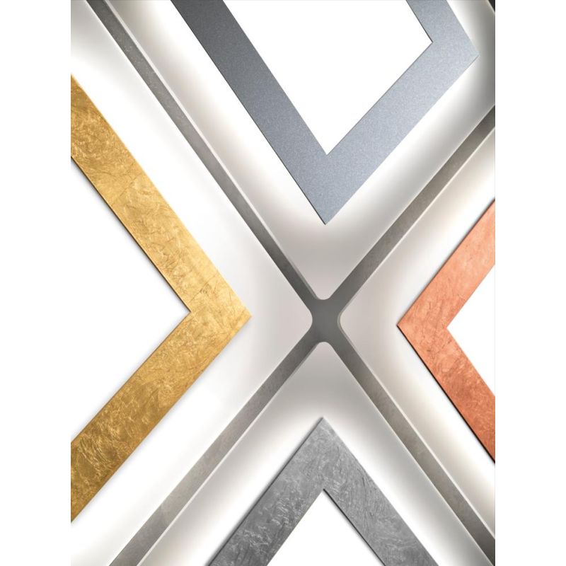 OBLIO R50 PLAFONIERA RETTANGOLARE 50X35 CM LED 42W 14 COLORI MODERNA DI PROMOINGROSS PROMOINGROSS - Cristalensi Shop Online