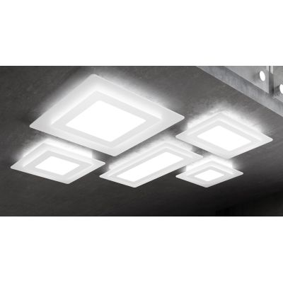 OBLIO R50 PLAFONIERA RETTANGOLARE 50X35 CM LED 42W 14 COLORI MODERNA DI PROMOINGROSS PROMOINGROSS - Cristalensi Shop Online