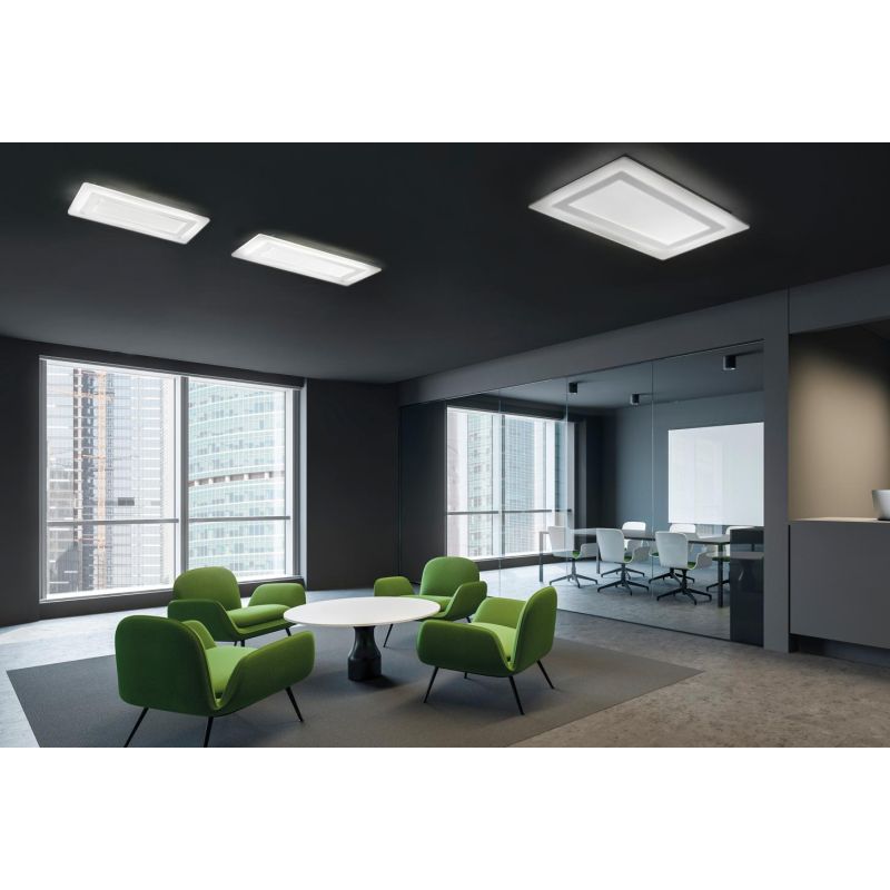 OBLIO R50 PLAFONIERA RETTANGOLARE 50X35 CM LED 42W 14 COLORI MODERNA DI PROMOINGROSS PROMOINGROSS - Cristalensi Shop Online