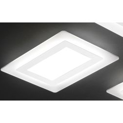 OBLIO R50 PLAFONIERA RETTANGOLARE 50X35 CM LED 42W 14 COLORI MODERNA DI PROMOINGROSS PROMOINGROSS - Cristalensi Shop Online