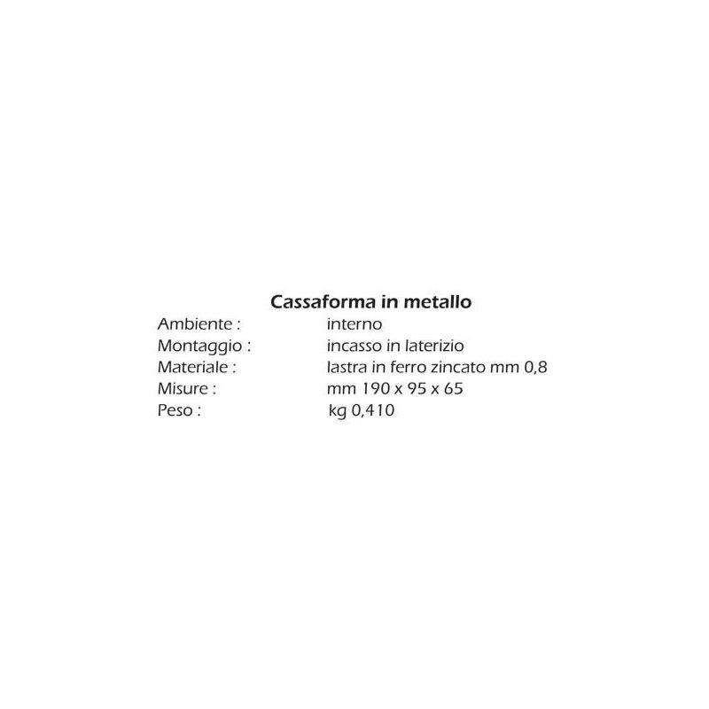 823CF CASSAFORMA O CONTROCASSA PER INCASSO APPLIQUE 823 DI ISYLUCE PER MURATURA ISYLUCE - Cristalensi Shop Online