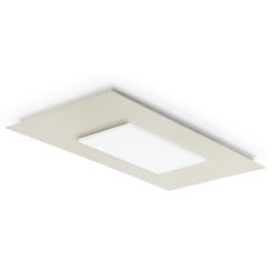 PIXEL R50 PLAFONIERA RETTANGOLARE 50X35 CM LED 36W CORNICE IN 14 COLORI MODERNA PROMOINGROSS - Cristalensi Shop Online 2