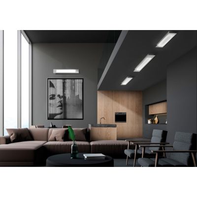 PIXEL R70X12 PLAFONIERA RETTANGOLARE SOTTILE 70X12 CM LED 23W CORNICE IN 14 COLORI MODERNA PROMOINGROSS - Cristalensi Shop Onlin