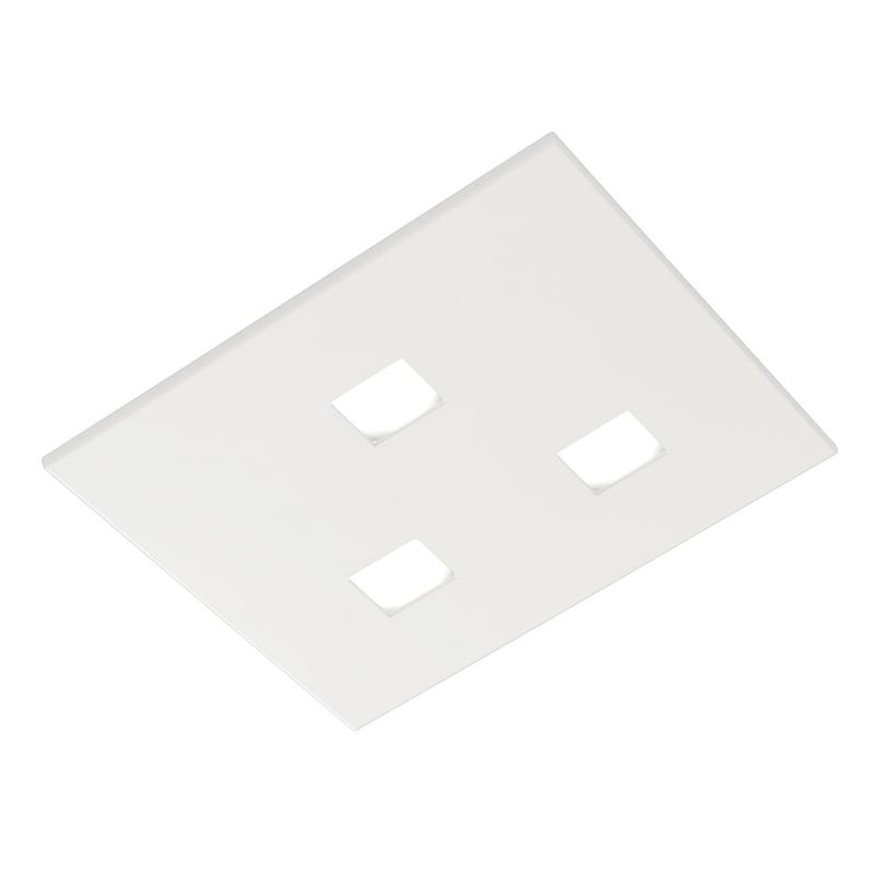 SPARTA PLAFONIERA QUADRATA CM 35X35 MODERNA IN 14 COLORI CON LAMPADINE 3xGX53 PROMOINGROSS - Cristalensi Shop Online