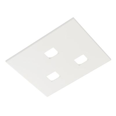 SPARTA PLAFONIERA QUADRATA CM 35X35 MODERNA IN 14 COLORI CON LAMPADINE 3xGX53 PROMOINGROSS - Cristalensi Shop Online