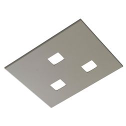 SPARTA PLAFONIERA QUADRATA CM 35X35 MODERNA IN 14 COLORI CON LAMPADINE 3xGX53 PROMOINGROSS - Cristalensi Shop Online