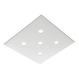 SPARTA PLAFONIERA QUADRATA CM 65X65 14 COLORI MODERNA LAMPADINE ATTACCO 5xGX53 PROMOINGROSS - Cristalensi Shop Online