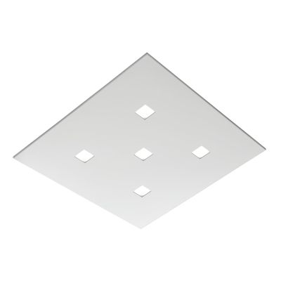 SPARTA PLAFONIERA QUADRATA CM 65X65 14 COLORI MODERNA LAMPADINE ATTACCO 5xGX53 PROMOINGROSS - Cristalensi Shop Online