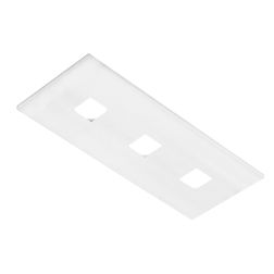 SPARTA PLAFONIERA RETTANGOLARE CM 50X20 MODERNA 14 COLORI LAMPADINE ATTACCO 3xGX53 PROMOINGROSS - Cristalensi Shop Online 2