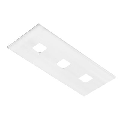 SPARTA PLAFONIERA RETTANGOLARE CM 50X20 MODERNA 14 COLORI LAMPADINE ATTACCO 3xGX53 PROMOINGROSS - Cristalensi Shop Online