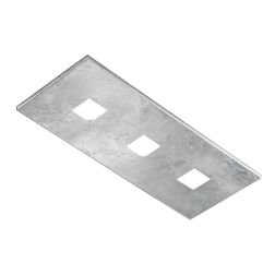 SPARTA PLAFONIERA RETTANGOLARE CM 50X20 MODERNA 14 COLORI LAMPADINE ATTACCO 3xGX53 PROMOINGROSS - Cristalensi Shop Online