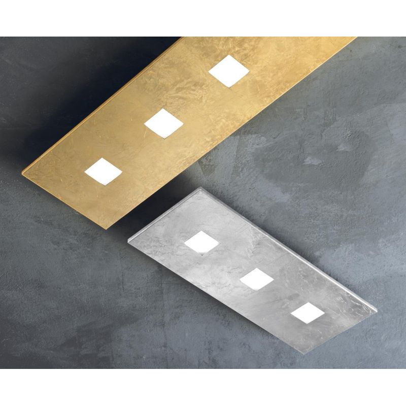 SPARTA PLAFONIERA RETTANGOLARE CM 50X20 MODERNA 14 COLORI LAMPADINE ATTACCO 3xGX53 PROMOINGROSS - Cristalensi Shop Online