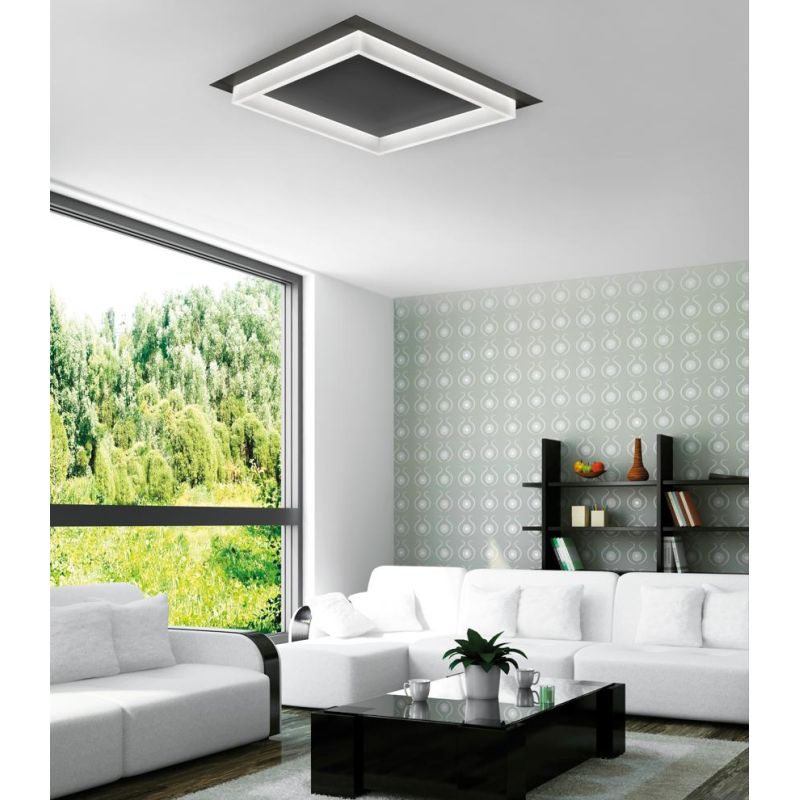 SQUARE Q50 PLAFONIERA QUADRATA 50X50 CM LED 40W MODERNA 14 COLORI DI PROMOINGROSS PROMOINGROSS - Cristalensi Shop Online
