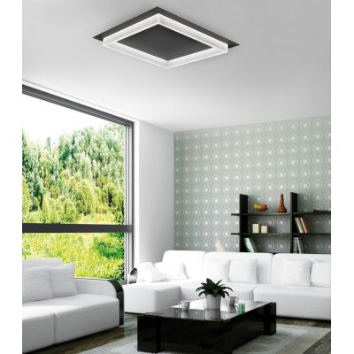 SQUARE Q50 PLAFONIERA QUADRATA 50X50 CM LED 40W MODERNA 14 COLORI DI PROMOINGROSS PROMOINGROSS - Cristalensi Shop Online
