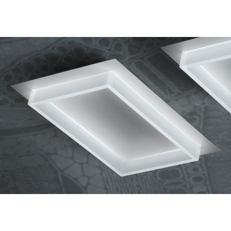 SQUARE R50 PLAFONIERA RETTANGOLARE 14 COLORI CM 50X35 LED INTEGRATO 36W MODERNA DI PROMOINGROSS PROMOINGROSS - Cristalensi Shop