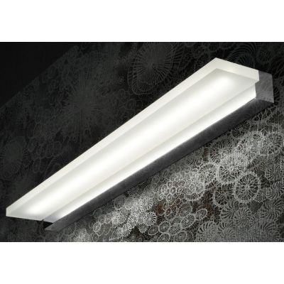 STEP 20 APPLIQUE SPECCHIO QUADRO CROMO O BIANCO LED 20W MODERNA LARGHEZZA 63,5 CM PROMOINGROSS - Cristalensi Shop Online