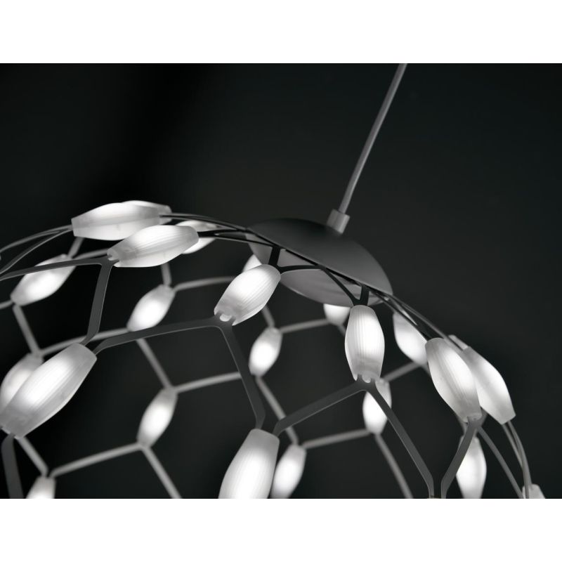 WELL S40 LAMPADARIO SOSPENSIONE DIAMETRO 40 CM LED 36W DIMMERABILE MODERNO BIANCO PROMOINGROSS - Cristalensi Shop Online