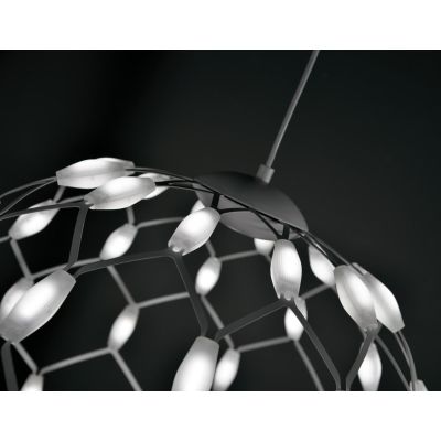 WELL S40 LAMPADARIO SOSPENSIONE DIAMETRO 40 CM LED 36W DIMMERABILE MODERNO BIANCO PROMOINGROSS - Cristalensi Shop Online