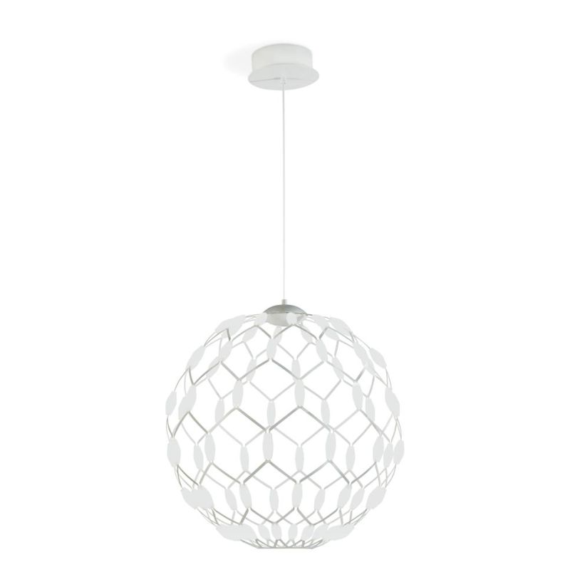 WELL S40 LAMPADARIO SOSPENSIONE DIAMETRO 40 CM LED 36W DIMMERABILE MODERNO BIANCO PROMOINGROSS - Cristalensi Shop Online