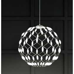 WELL S40 LAMPADARIO SOSPENSIONE DIAMETRO 40 CM LED 36W DIMMERABILE MODERNO BIANCO PROMOINGROSS - Cristalensi Shop Online