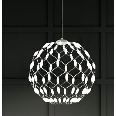 WELL S40 LAMPADARIO SOSPENSIONE DIAMETRO 40 CM LED 36W DIMMERABILE MODERNO BIANCO PROMOINGROSS - Cristalensi Shop Online