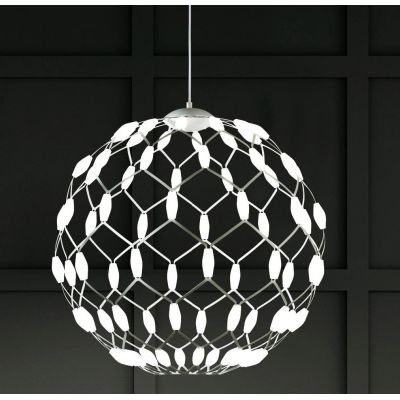 WELL S60 LAMPADARIO SOSPENSIONE DIAMETRO 60 CM LED 72W DIMMERABILE MODERNO BIANCO PROMOINGROSS - Cristalensi Shop Online