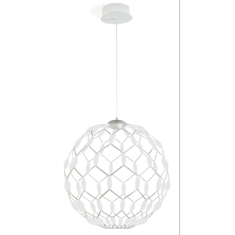 WELL S60 LAMPADARIO SOSPENSIONE DIAMETRO 60 CM LED 72W DIMMERABILE MODERNO BIANCO PROMOINGROSS - Cristalensi Shop Online